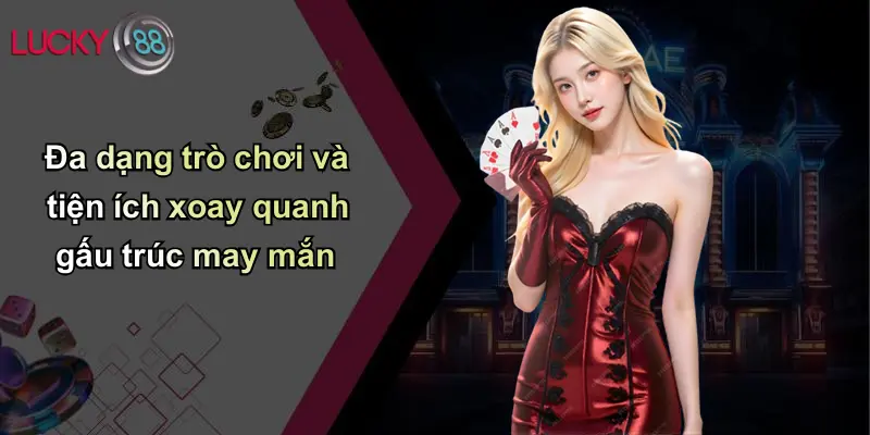 Đa dạng trò chơi và tiện ích xoay quanh gấu trúc may mắn